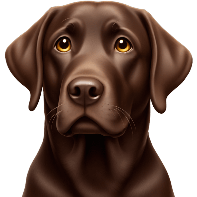 One Chocolate lab, Thursday emoji