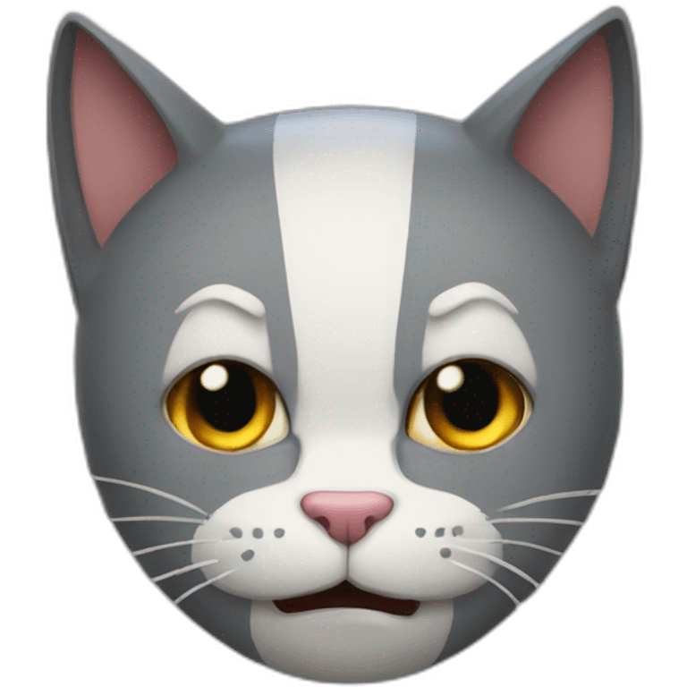 Scary cats see batman emoji