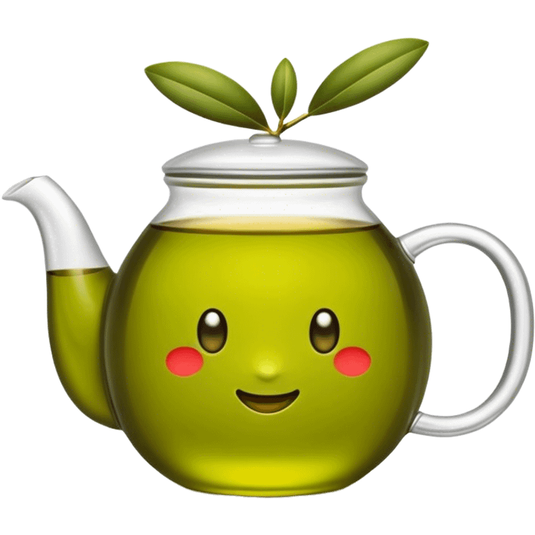 Olive color tea  emoji