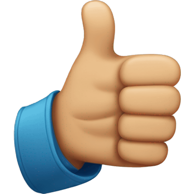 thumbs up with big thumb emoji