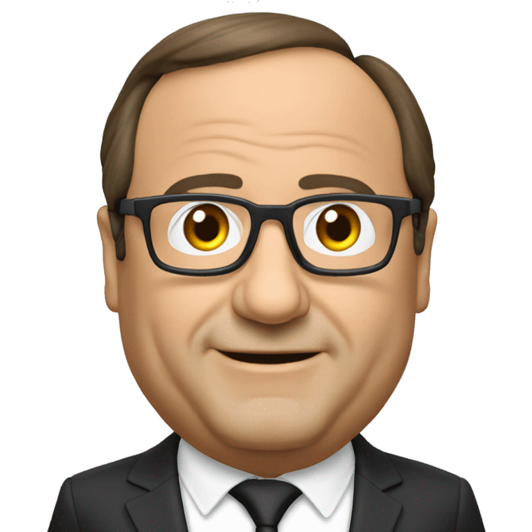 francois hollande en scouter allant à l'administrzation emoji