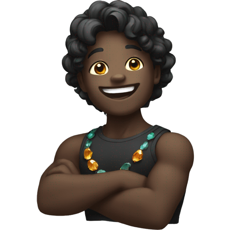 happy onyx gem emoji