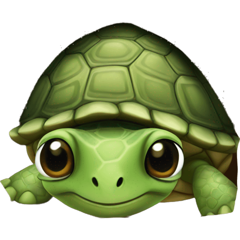 turtle hiding emoji