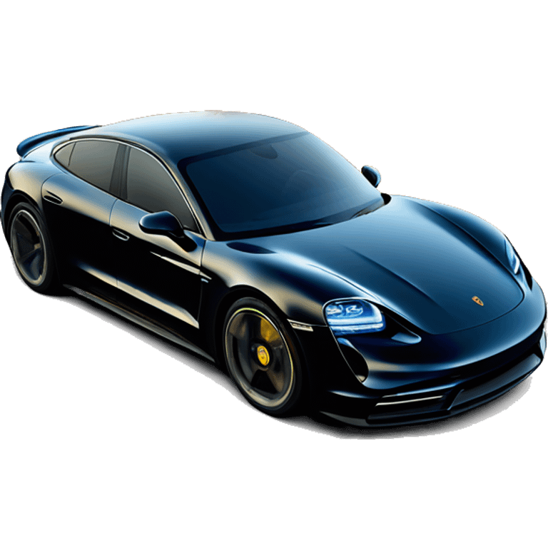 A Porsche taycan full image with fire coming out of the back  emoji