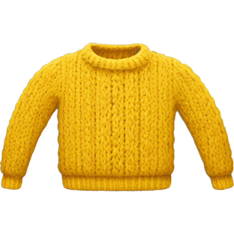 yellow knit sweater emoji