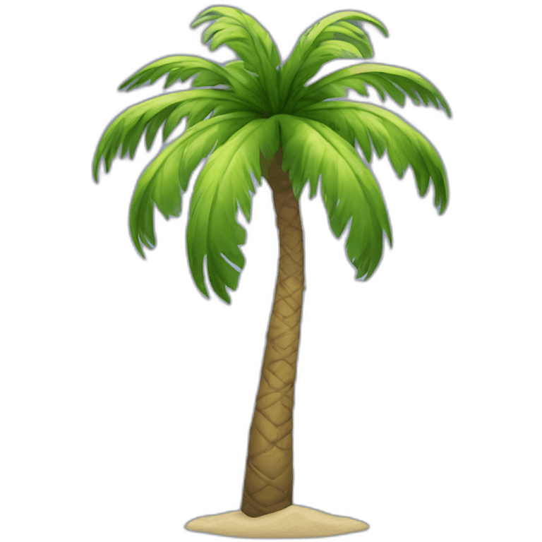 Una palmera en el suelo emoji