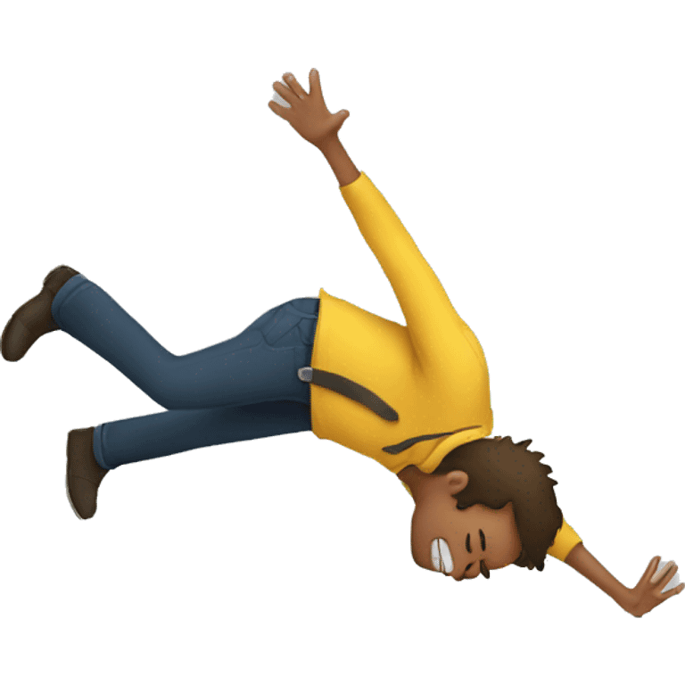 Person falling  emoji