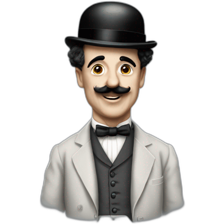 Charlie chaplin without the cap emoji