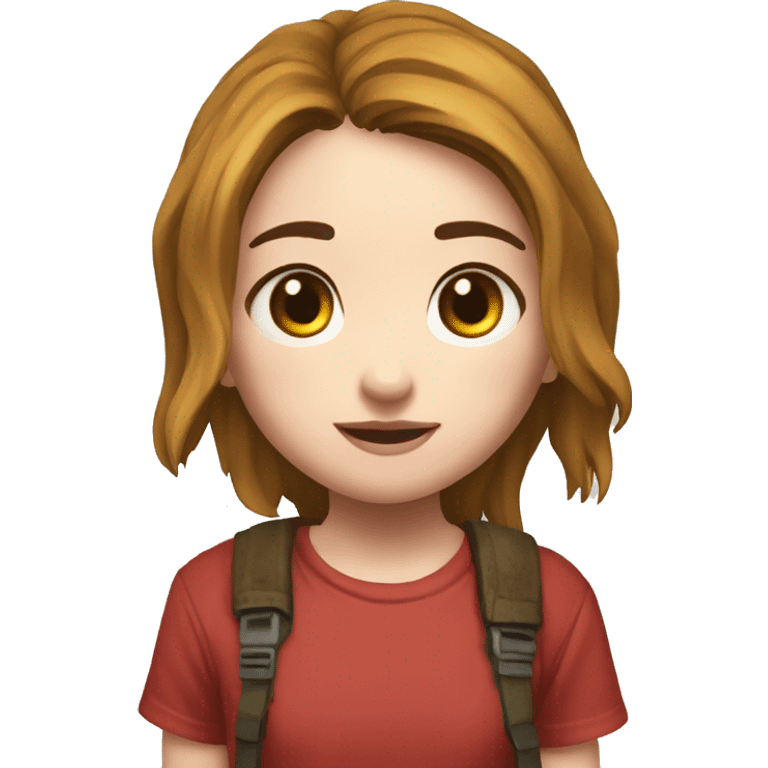 Ellie the last of us red t-shirt Little bit dezoom emoji