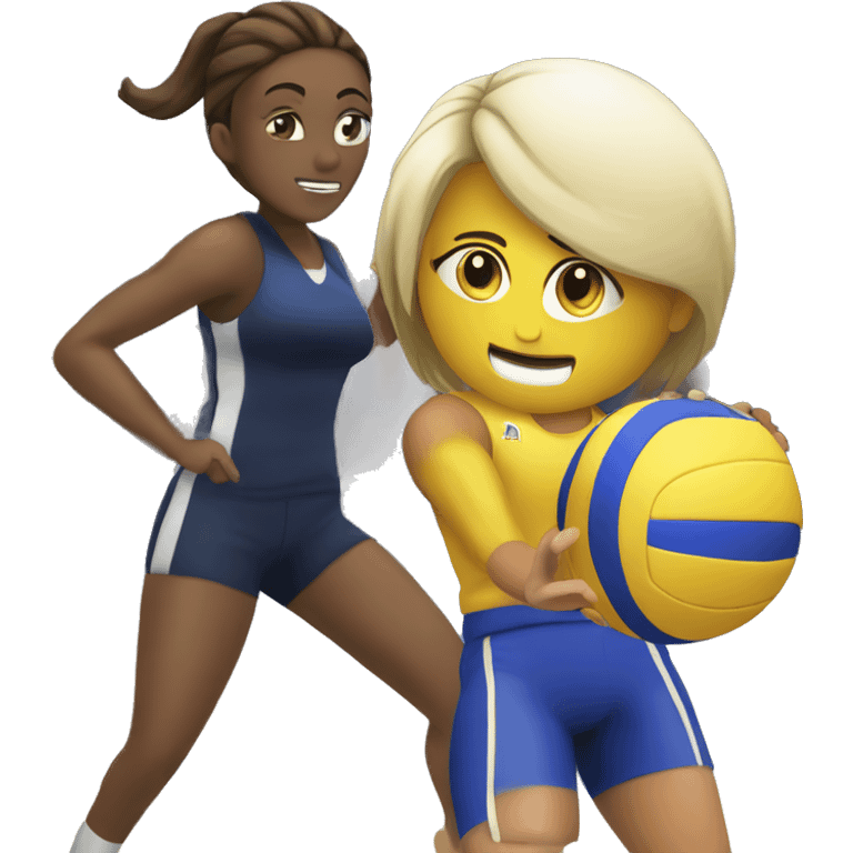 Hitting ur trainer with a volleyball emoji