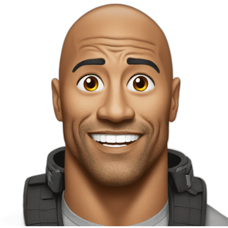 meme the rock emoji