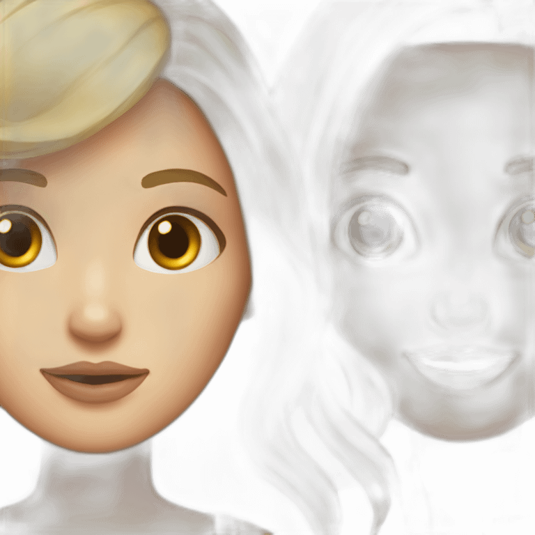 Blonde girl and brunette girl  emoji