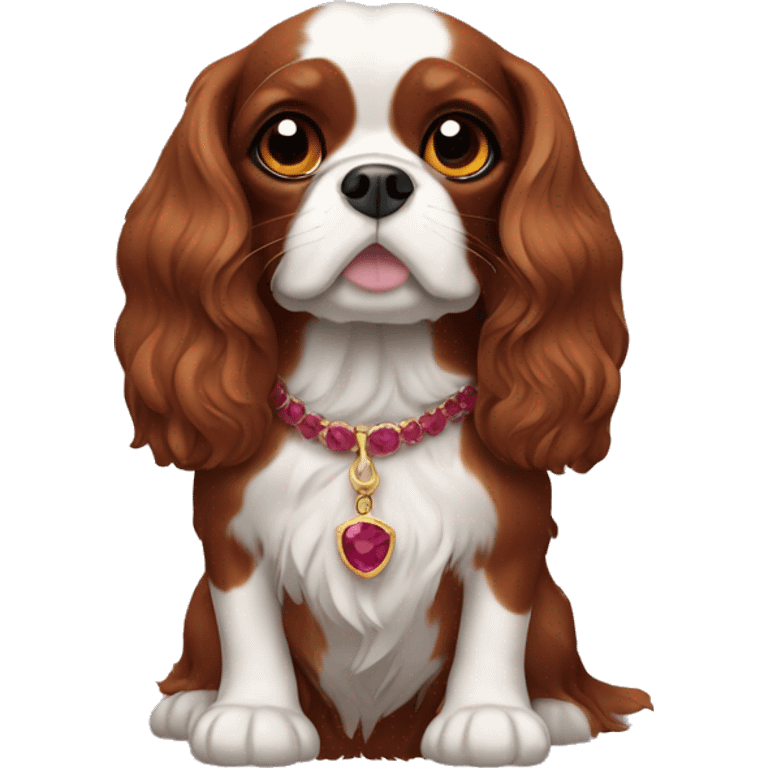 Ruby King Charles Spaniel  emoji