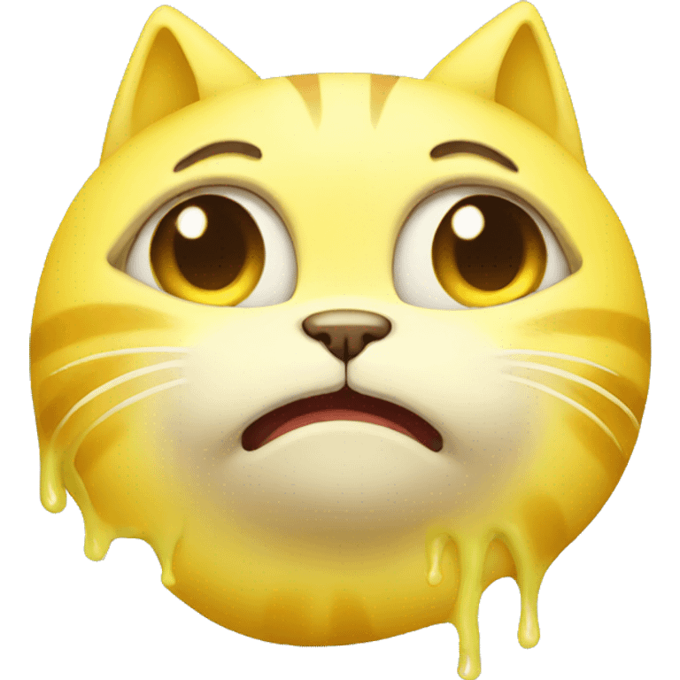 Crying banana cat emoji