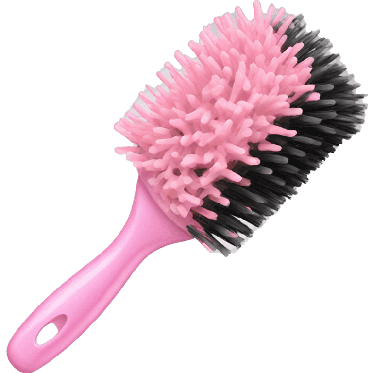 Light pink hair brush  emoji