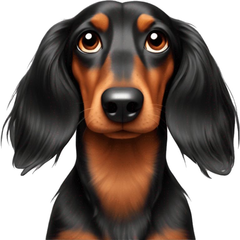 long haired daschund emoji