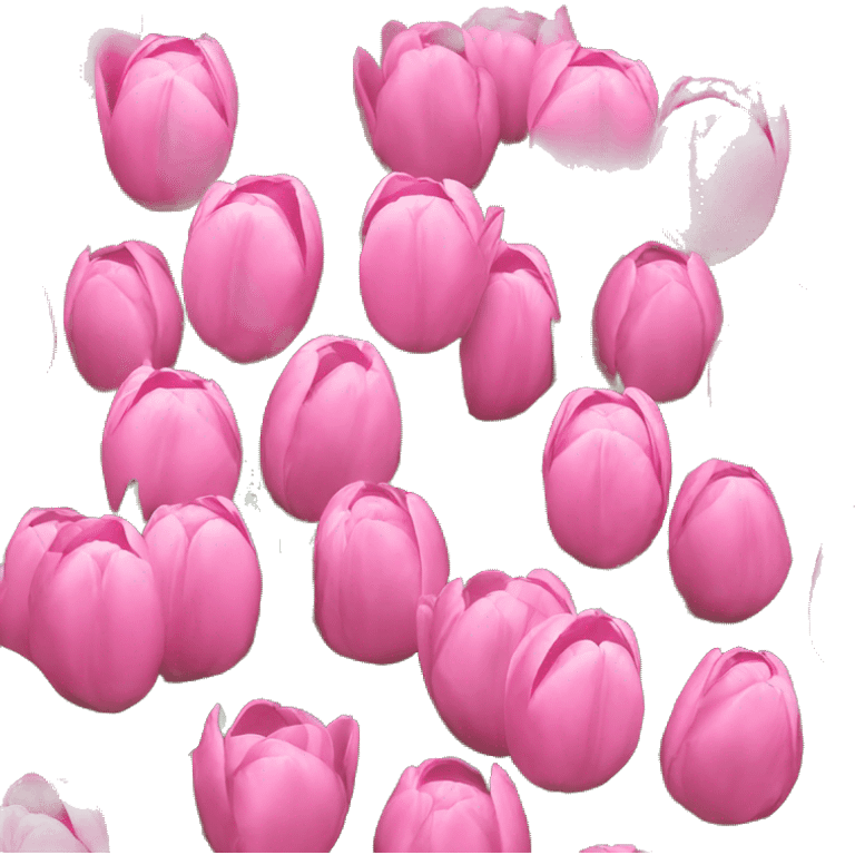 pink tulips emoji