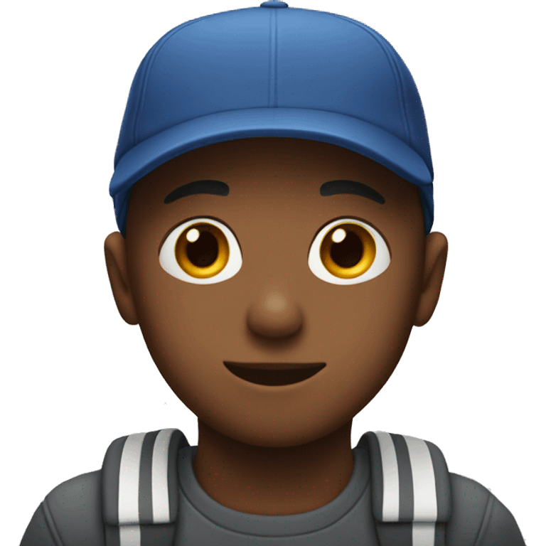 Little boy with cap on his head emoji