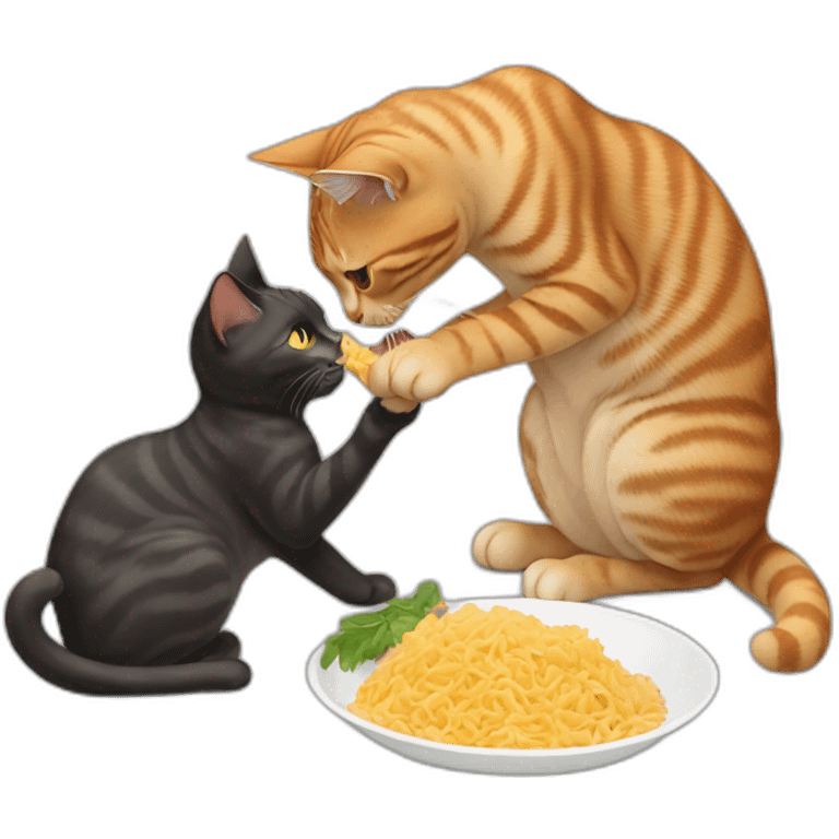 cat eating cat emoji