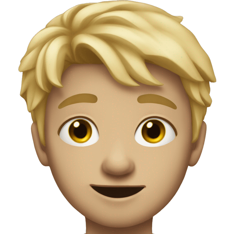 blonde boy with scar portrait emoji