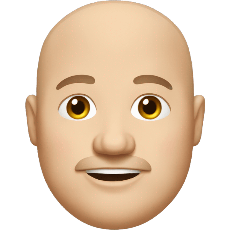 Fat bald guy emoji