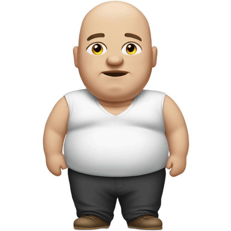 Fat bald guy emoji