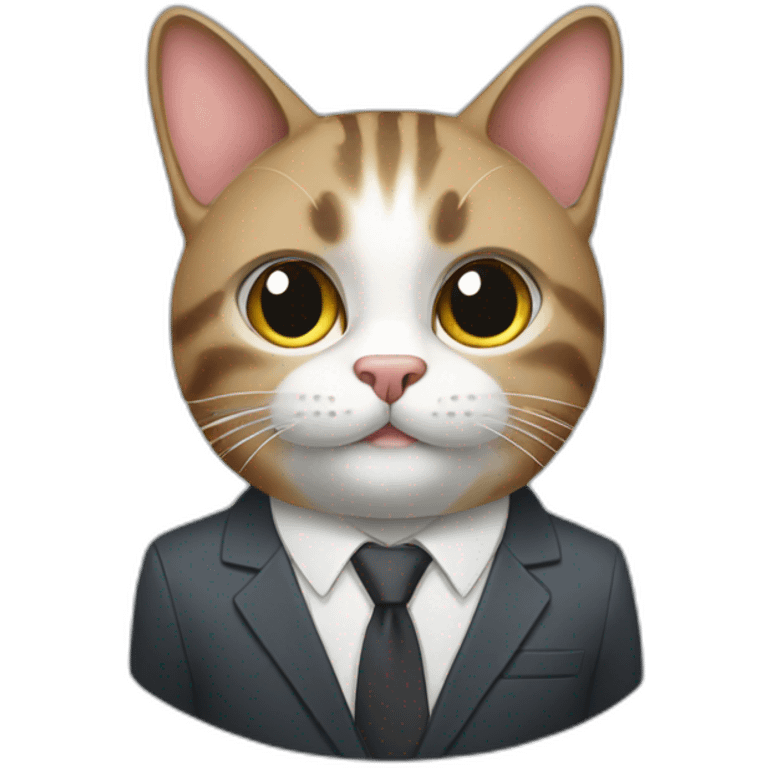 business cat emoji