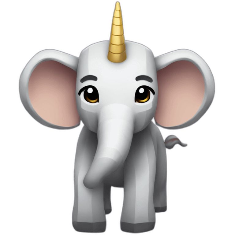 Minecraft elephant unicorn emoji