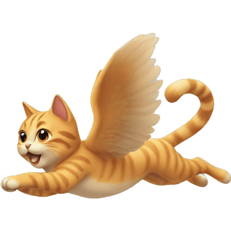 Cat flying emoji