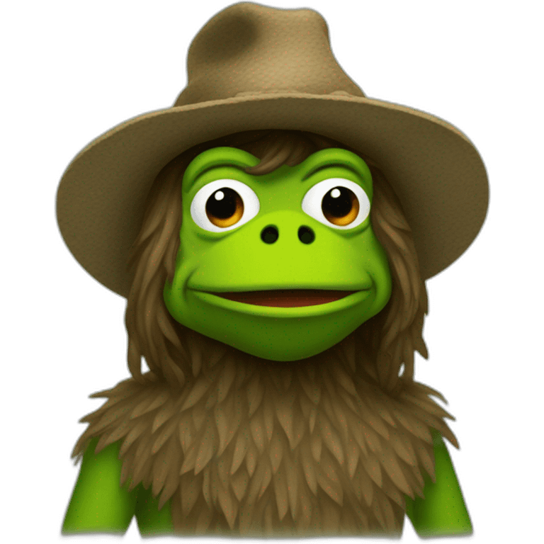 Kermit-sasquatch emoji