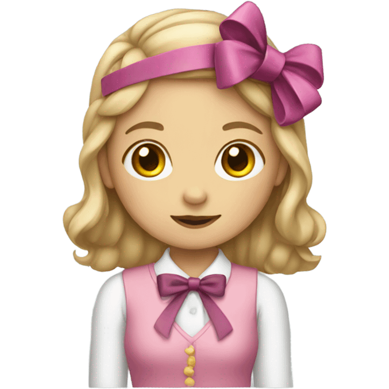 Girl with bow emoji