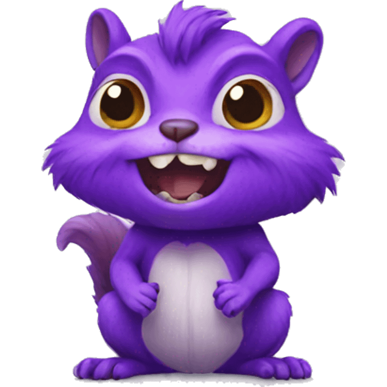 purple squirrel monster emoji