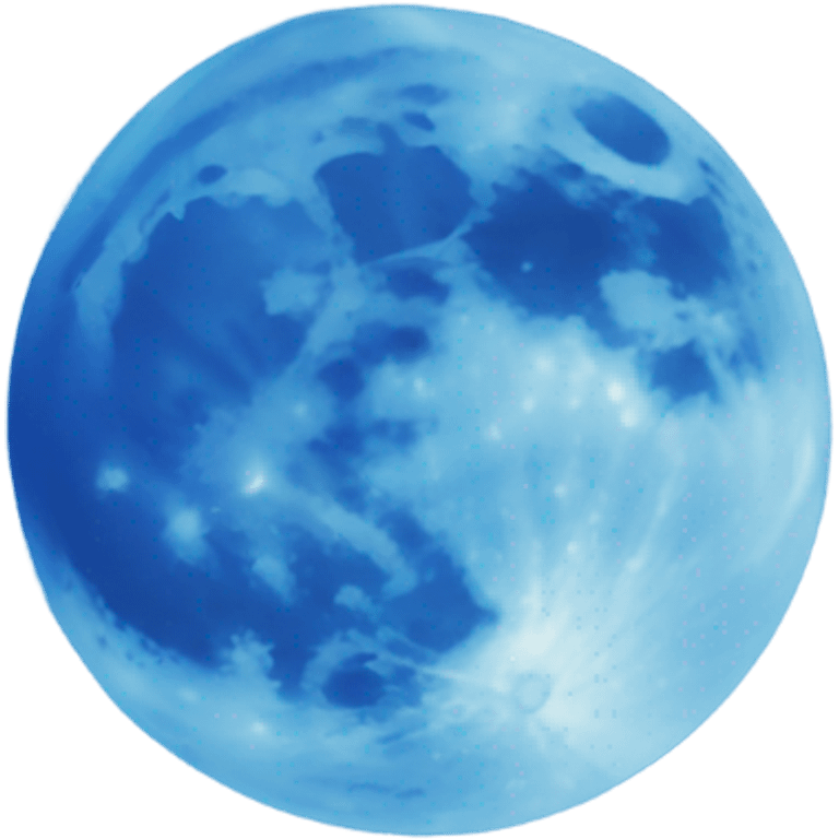 Blue moon emoji