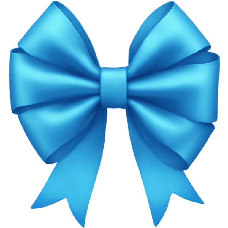 Blue bow emoji