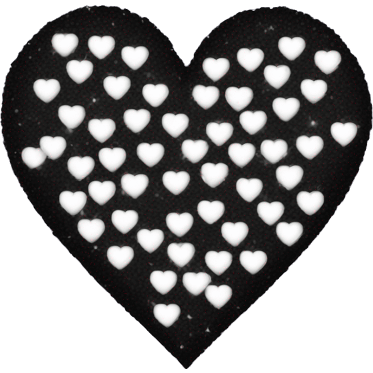 Black sparkly heart  emoji