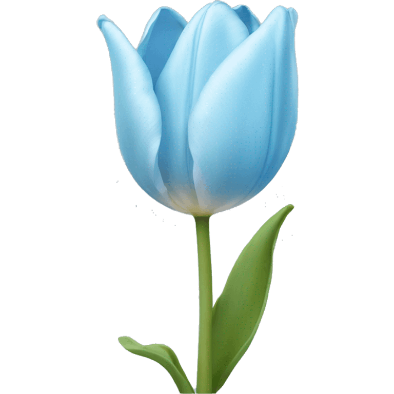 Light blue tulip  emoji