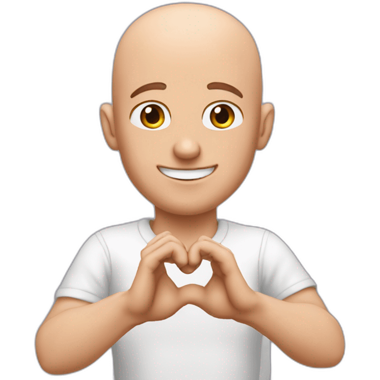 Johnny Sins making a heart with his hands emoji