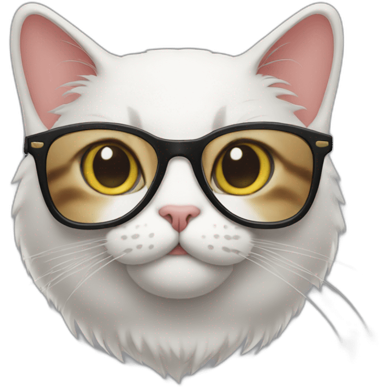 the cat with glasses emoji