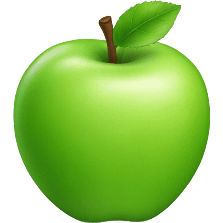 Green apple emoji