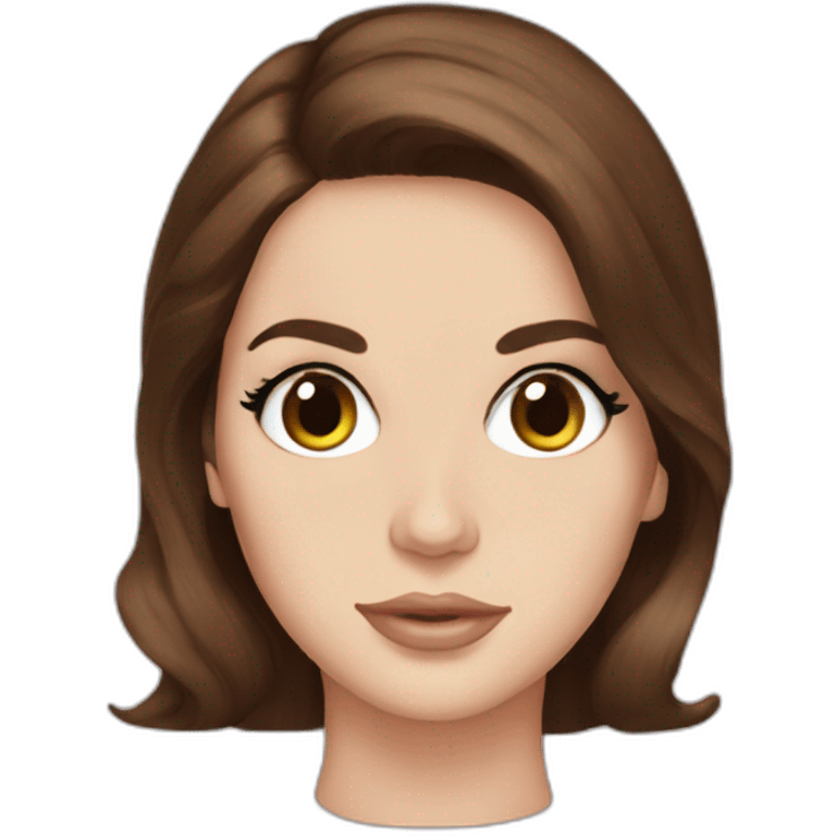 lana del rey brown hair emoji