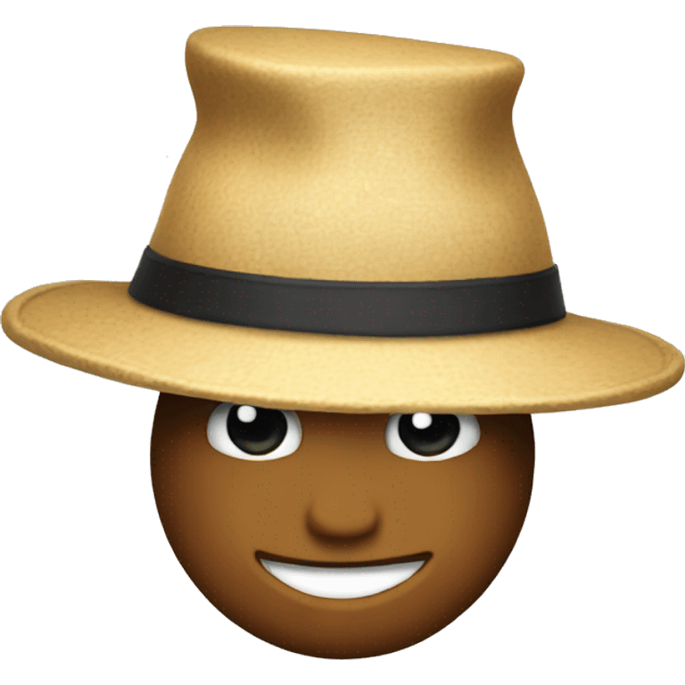 Talking hat emoji