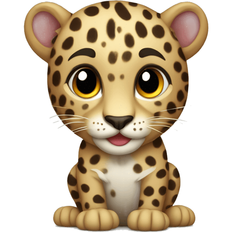 Cute Leopard  emoji