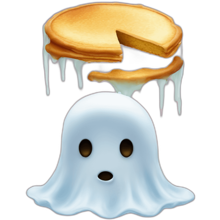 hot cake ghost emoji