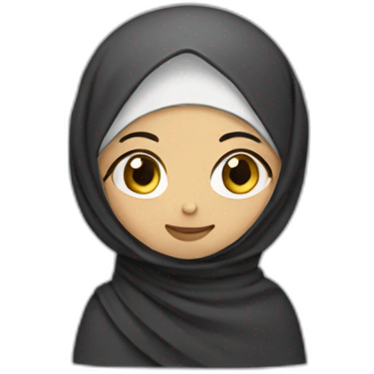 girl in hijab doing du’a  emoji