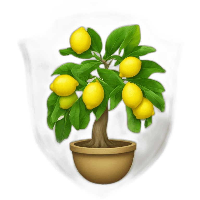 coat of arms of lemon tree emoji