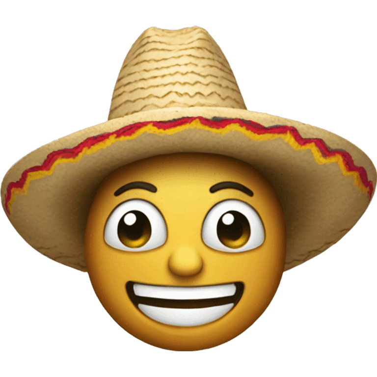 laughing with sombrero  emoji