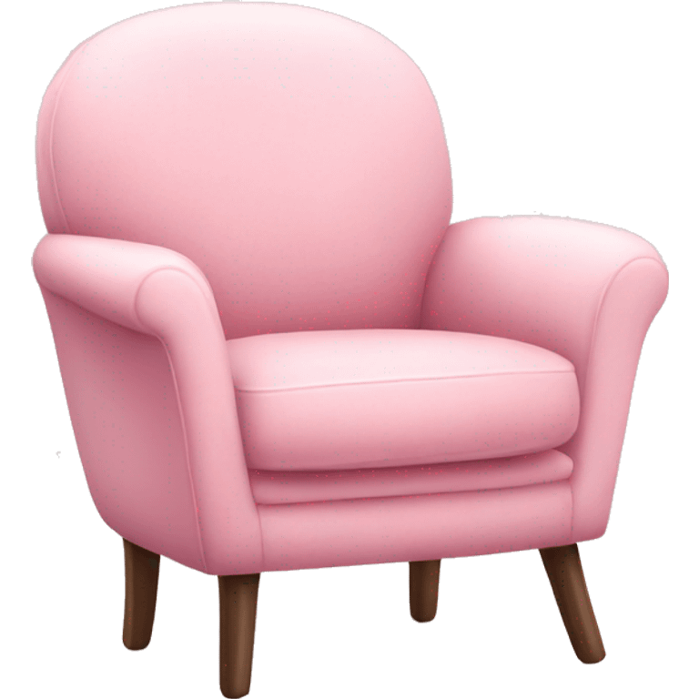 Pastel pink Cosy chair emoji