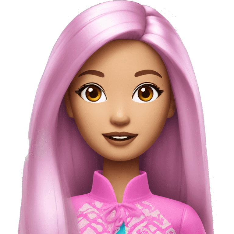 Beautiful Barbie asian emoji