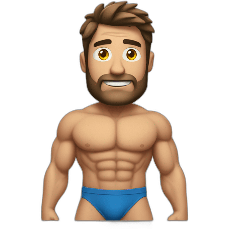 Un homme musclé avec 4 bras emoji