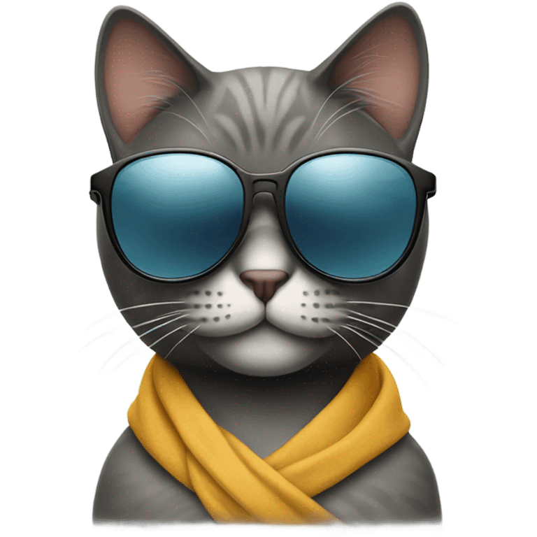 Cat with sunglasses emoji